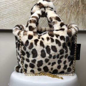 Faux fur handbags